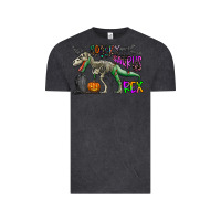 Vintage Black spooky saurus rex Vintage Tee - CowhideDigitalArt