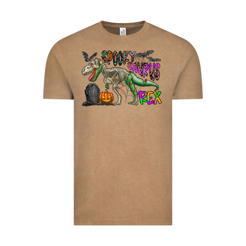 Spooky Saurus Rex Vintage Tee by CowhideDigitalArt | Teevron