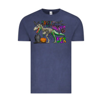 Vintage Denim spooky saurus rex Vintage Tee - CowhideDigitalArt