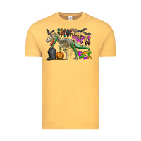 Vintage Mustard spooky saurus rex Vintage Tee - CowhideDigitalArt