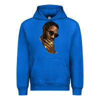 Cobalt black man Urban Hoodie - NancyCooperArtShop