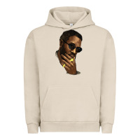 Pigment French Oak black man Urban Hoodie - NancyCooperArtShop