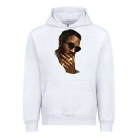 White black man Urban Hoodie - NancyCooperArtShop
