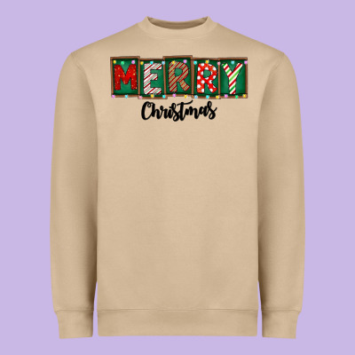 Merry Christmas Heavyweight Sweatshirt Designed By Cowhidedigitalart