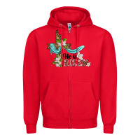 Red he is risen cross Zipper Hoodie - BarkalooDesign