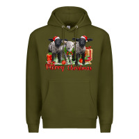 Army Green merry christmas baby sheeps Premium Hoodie - LillyAllenDesigns