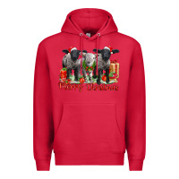 Cardinal merry christmas baby sheeps Premium Hoodie - LillyAllenDesigns