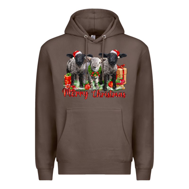 Merry Christmas Baby Sheeps Premium Hoodie by LillyAllenDesigns | Teevron