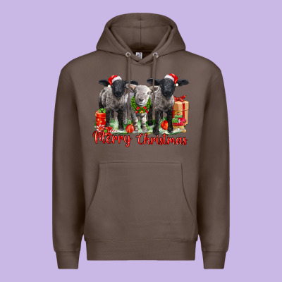 Merry Christmas Baby Sheeps Premium Hoodie Designed By Lillyallendesigns