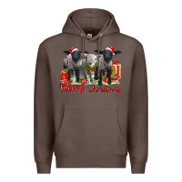 Coffee merry christmas baby sheeps Premium Hoodie - LillyAllenDesigns