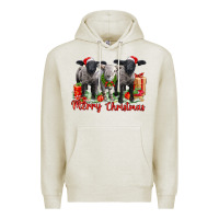Oatmeal Heather merry christmas baby sheeps Premium Hoodie - LillyAllenDesigns