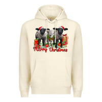 Sandshell merry christmas baby sheeps Premium Hoodie - LillyAllenDesigns