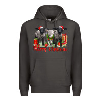 Smoke merry christmas baby sheeps Premium Hoodie - LillyAllenDesigns