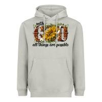 Moon Dust with god all things are possible Heavyweight Hoodie - NancyCooperArtShop