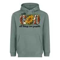 Sage with god all things are possible Heavyweight Hoodie - NancyCooperArtShop