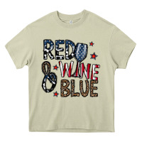 Mossy red wine blue Heavy Core Tee - CowhideDigitalArt