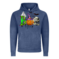 Vintage Denim boo halloween Vintage Hoodie - Zillion Design Studio