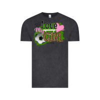 Vintage Black love my girl soccer Vintage Tee - HRA Design Shop