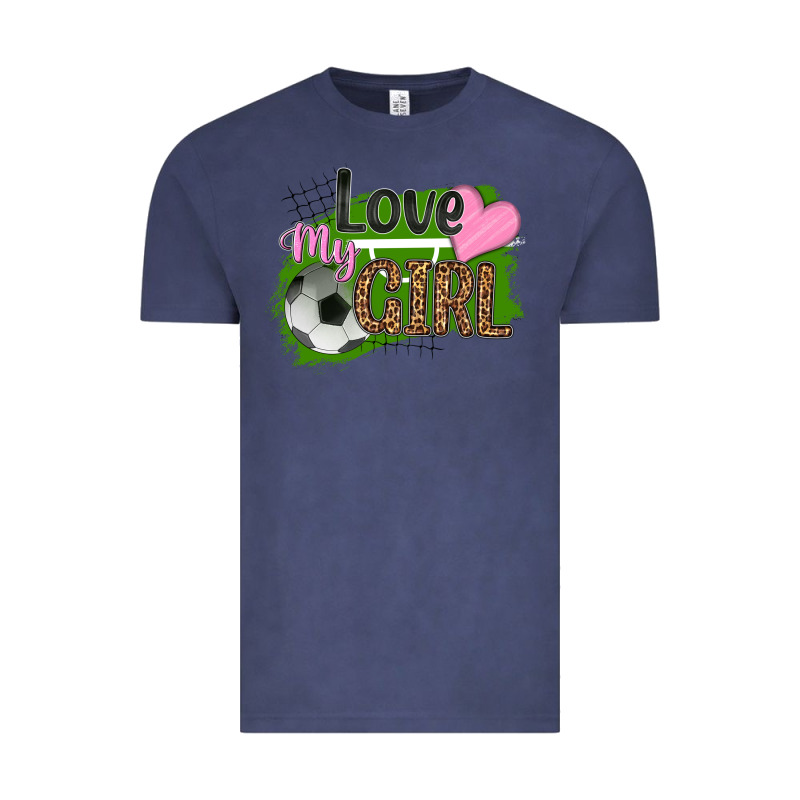 Love My Girl Soccer Vintage Tee by HRA Design Shop | Teevron