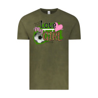 Vintage Olive love my girl soccer Vintage Tee - HRA Design Shop