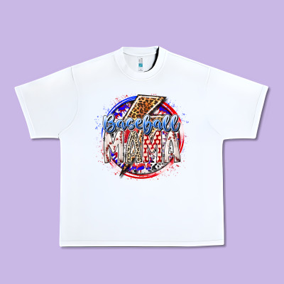 Baseball Mama Urban Heavy Tee Designed By Racoondesign