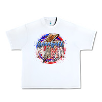 White baseball mama Urban Heavy Tee - RacoonDesign