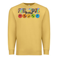 Antique Gold feel your feelings Premium Sweatshirt - NancyCooperArtShop