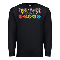 Black feel your feelings Premium Sweatshirt - NancyCooperArtShop