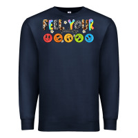 Navy feel your feelings Premium Sweatshirt - NancyCooperArtShop