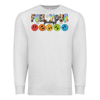 Oatmeal Heather feel your feelings Premium Sweatshirt - NancyCooperArtShop
