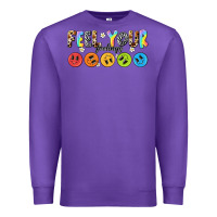 Purple feel your feelings Premium Sweatshirt - NancyCooperArtShop