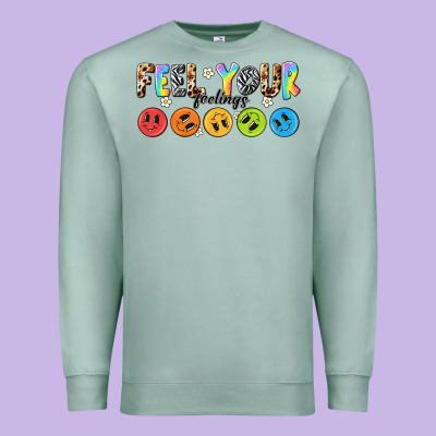 Feel Your Feelings Premium Sweatshirt Designed By Nancycooperartshop