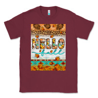 Burgundy Hello fall Classic Tee - Artiststas