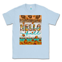 Dusty Blue Hello fall Classic Tee - Artiststas