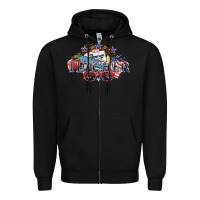Black american teacher Zipper Hoodie - NancyCooperArtShop