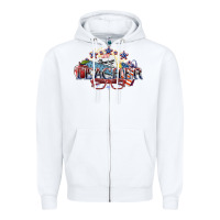 White american teacher Zipper Hoodie - NancyCooperArtShop