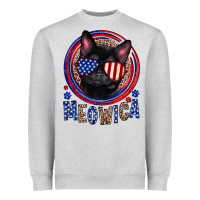 Heather Grey Meowica Heavyweight Sweatshirt - Neo Western