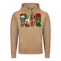 Vintage Coffee lady of guadalupe coffee cups Vintage Hoodie - Zillion Design Studio