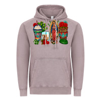Lady Of Guadalupe Coffee Cups Vintage Hoodie | Teevron