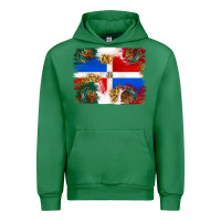 Emerald Mexican and Puerto Rico Flag Urban Hoodie - texasbilliewilder