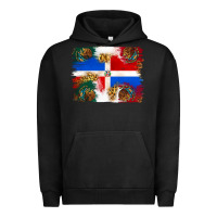 Pigment Black Mexican and Puerto Rico Flag Urban Hoodie - texasbilliewilder