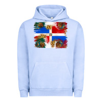 Pigment Grape Ice Mexican and Puerto Rico Flag Urban Hoodie - texasbilliewilder
