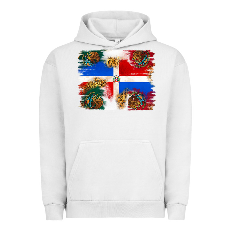 Mexican And Puerto Rico Flag Urban Hoodie by texasbilliewilder | Teevron