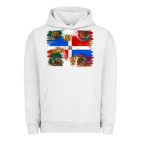 Pigment Lunar Rock Mexican and Puerto Rico Flag Urban Hoodie - texasbilliewilder