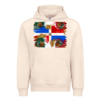 Sandshell Mexican and Puerto Rico Flag Urban Hoodie - texasbilliewilder