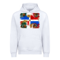 White Mexican and Puerto Rico Flag Urban Hoodie - texasbilliewilder