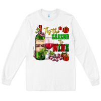 White tis the season to wine Long Sleeve Tee - AdoDesignShop