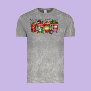 Christmas Drink Vintage Tee Designed By Cowhidedigitalart