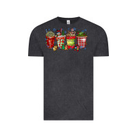 Vintage Black christmas drink Vintage Tee - CowhideDigitalArt