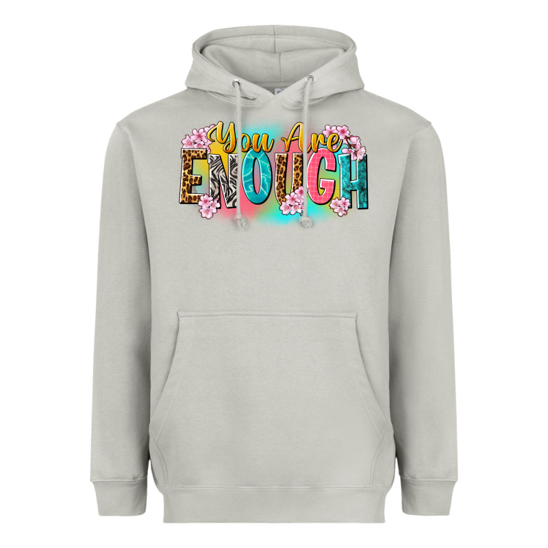 You Are Enough Heavyweight Hoodie by NancyCooperArtShop | Teevron